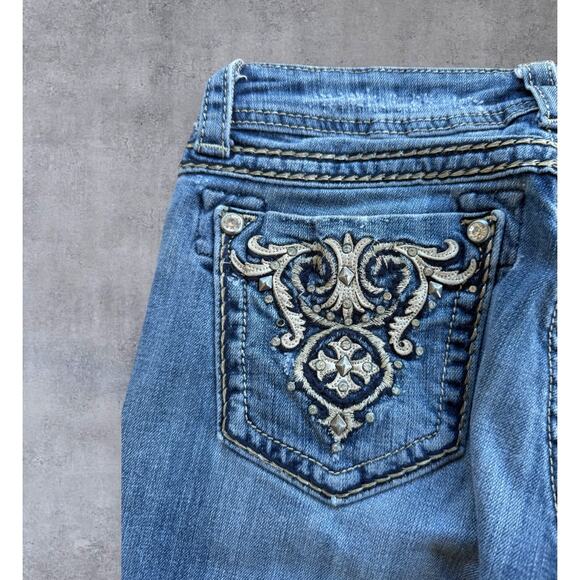 Vintage Miss Me Jeans Y2K Boot Cut Denim Embellished Pockets Women’s Size 29 - Picture 4 of 16